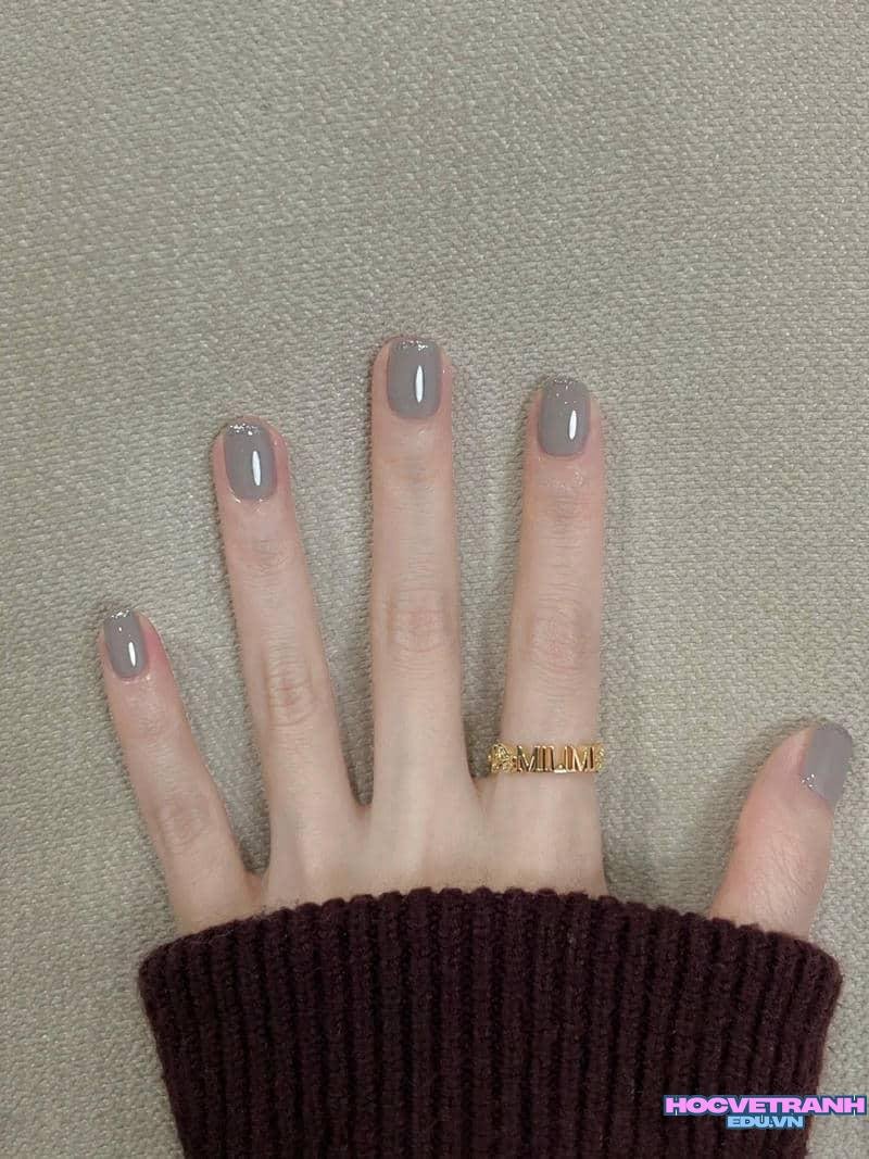 Album ảnh nail màu xám miễn phí