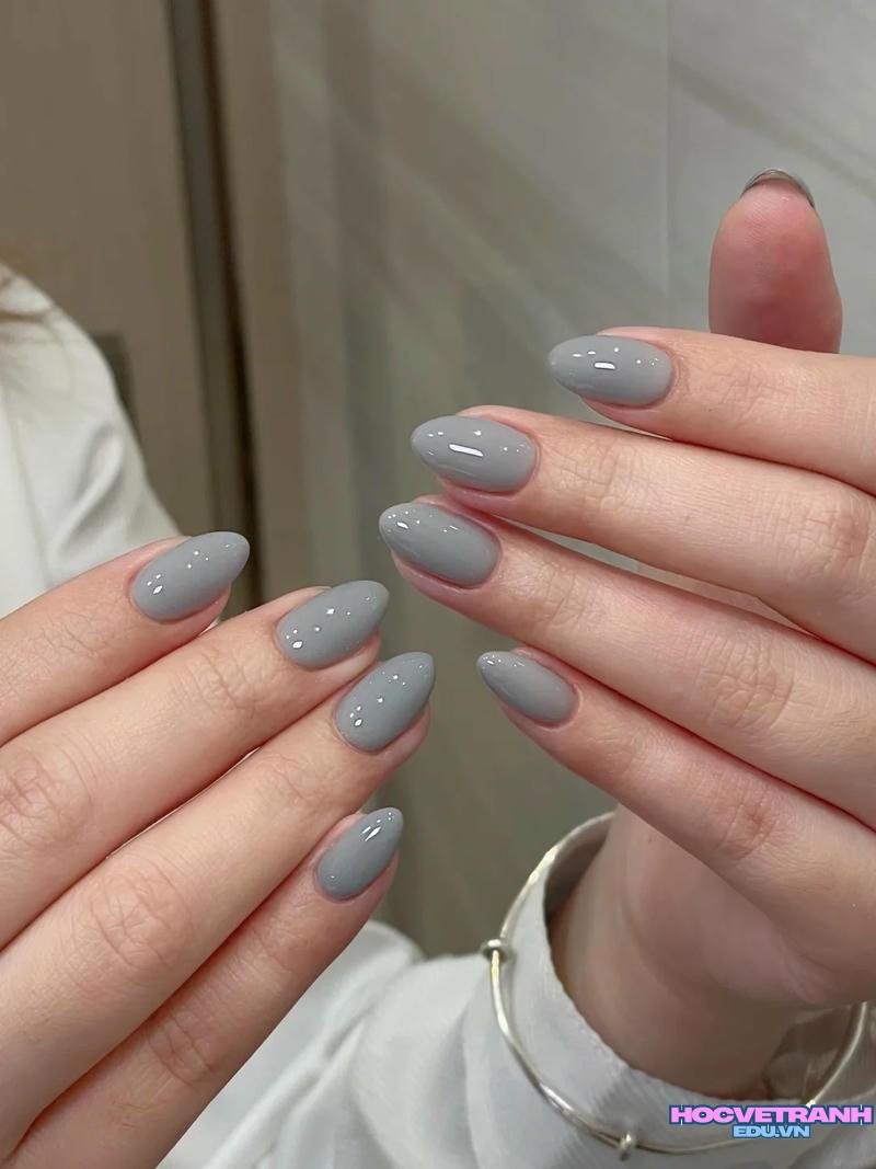 Album ảnh nail màu xám mới nhất
