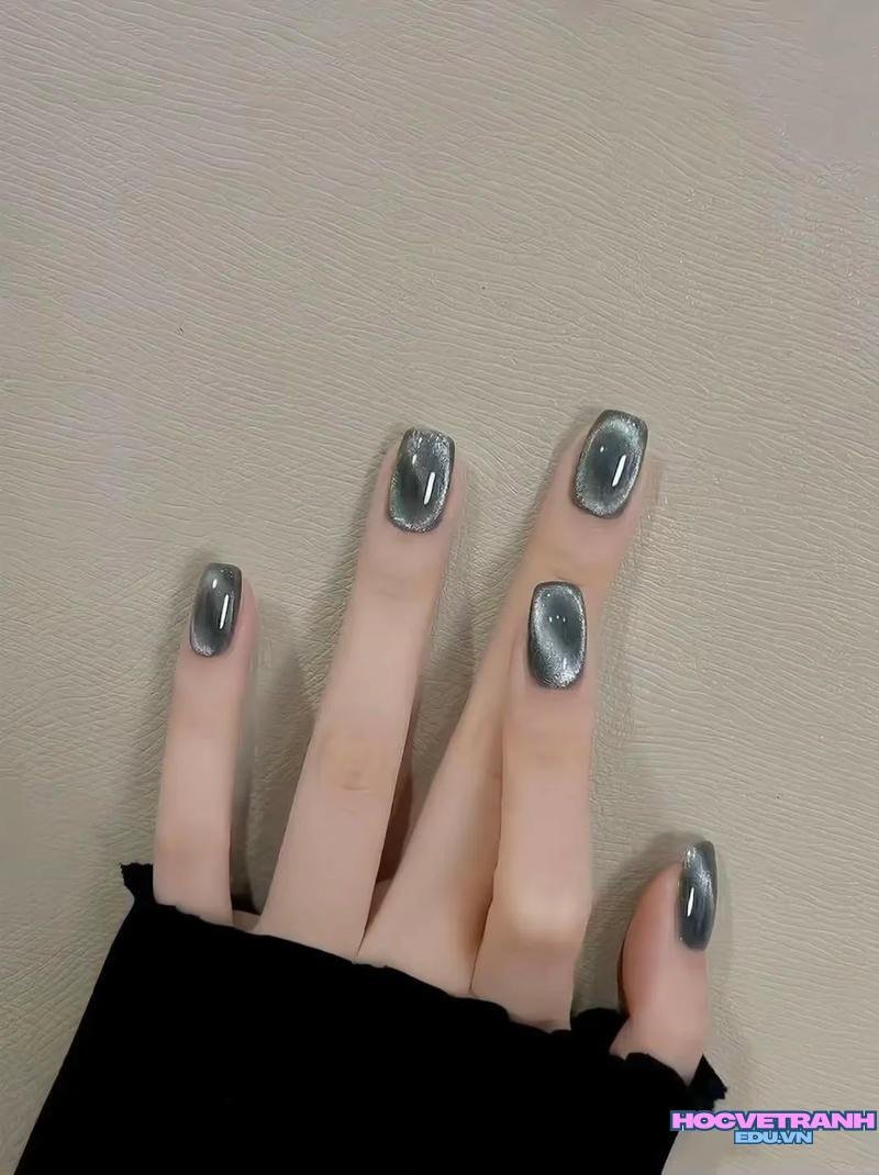 Album ảnh nail màu xám thu hút