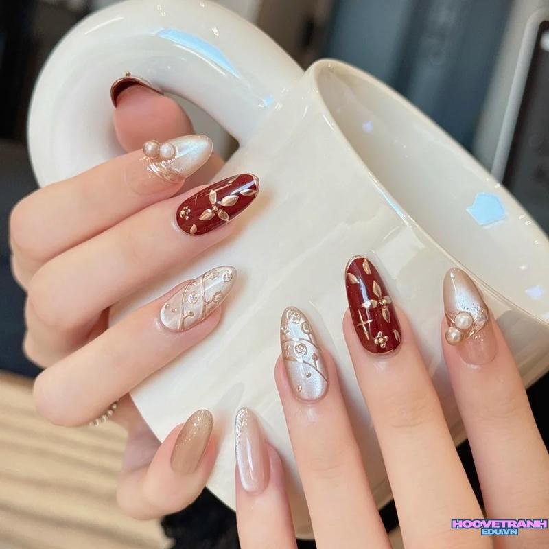 Album ảnh nail móng nhọn tròn mới nhất