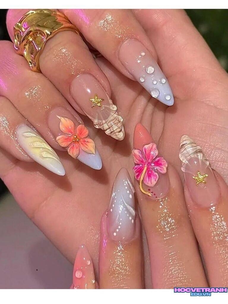 Album ảnh nail vỏ sò miễn phí
