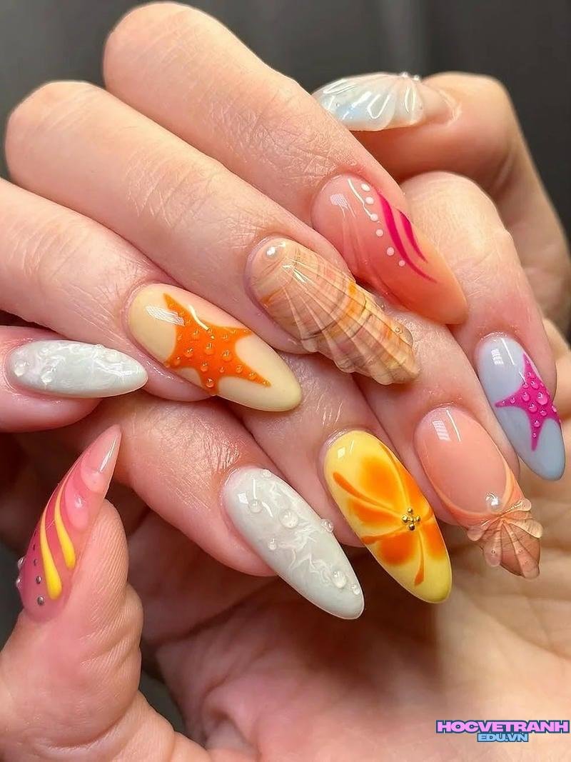 Album ảnh nail vỏ sò thu hút nhất