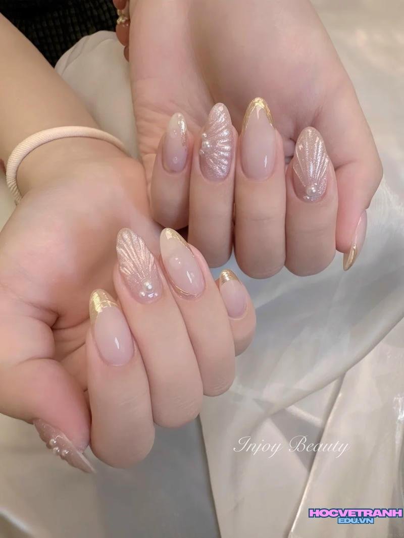 Album ảnh nail vỏ sò thu hút