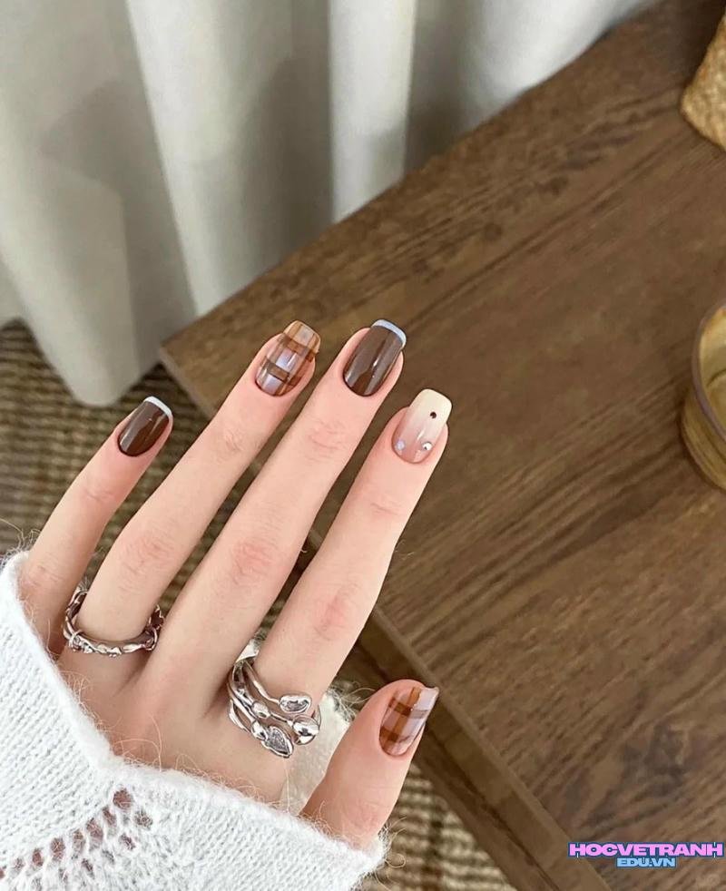 Ảnh ảnh nail hợp mệnh thổ cuốn hút