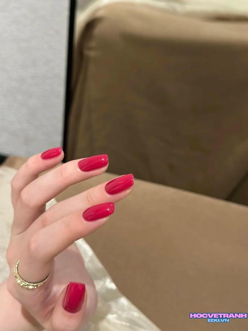 Ảnh ảnh nail sơn trơn cuốn hút