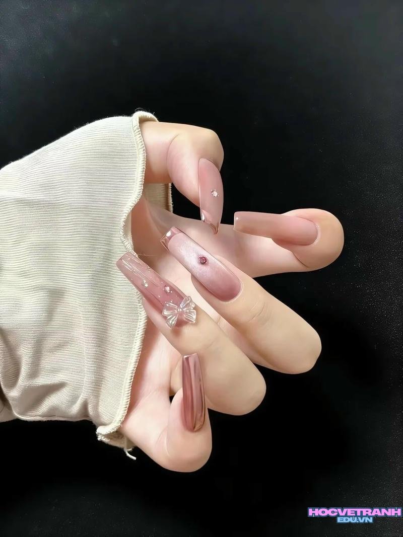 Ảnh ảnh nail tiểu thư cuốn hút