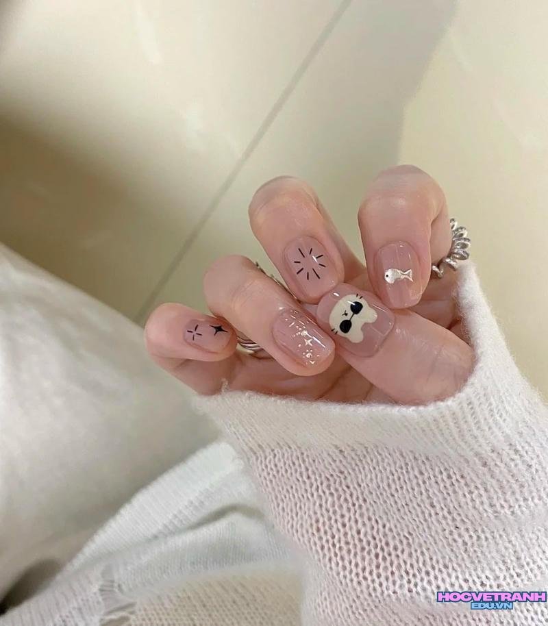 Ảnh ảnh nail vẽ cuốn hút