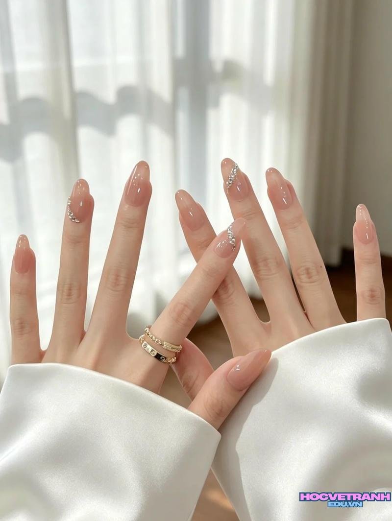 Bộ ảnh nail đơn giản nhẹ nhàng mới chất lượng cao