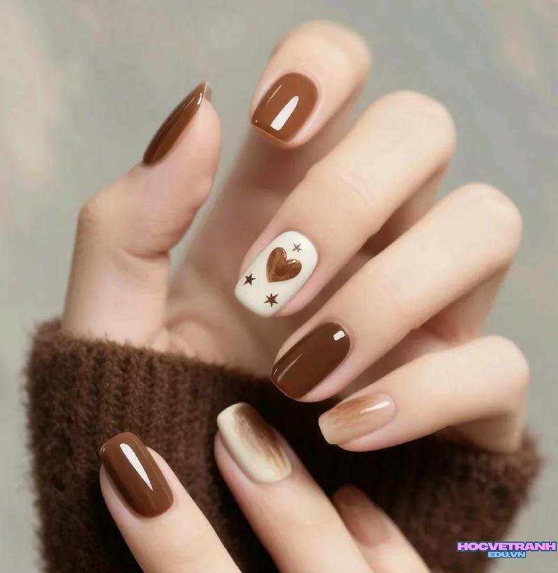 Bộ ảnh nail hợp mệnh thổ độc đáo