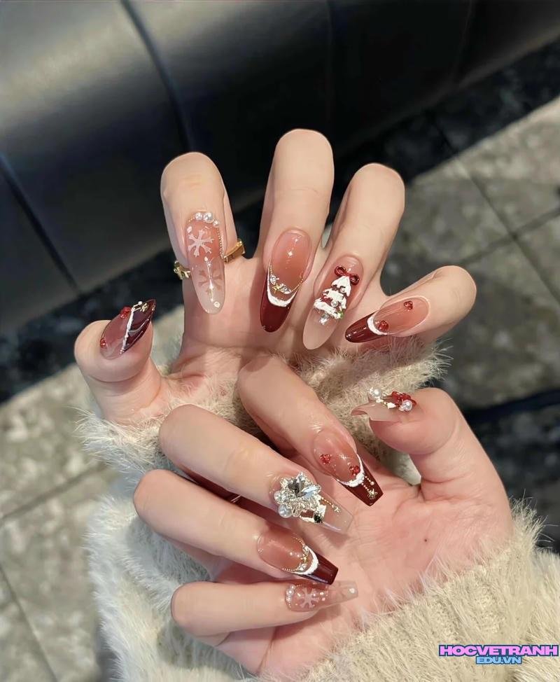 Bộ ảnh nail noel độc đáo