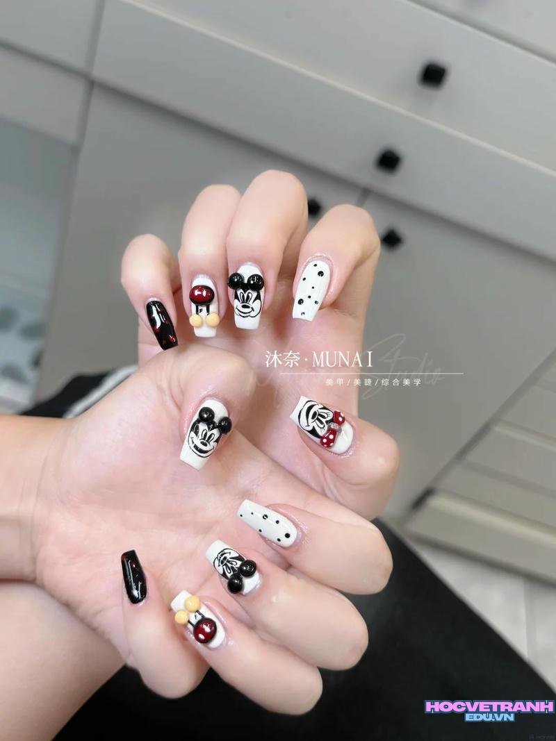 Bộ sưu tập ảnh nail chuột mickey trend nhất