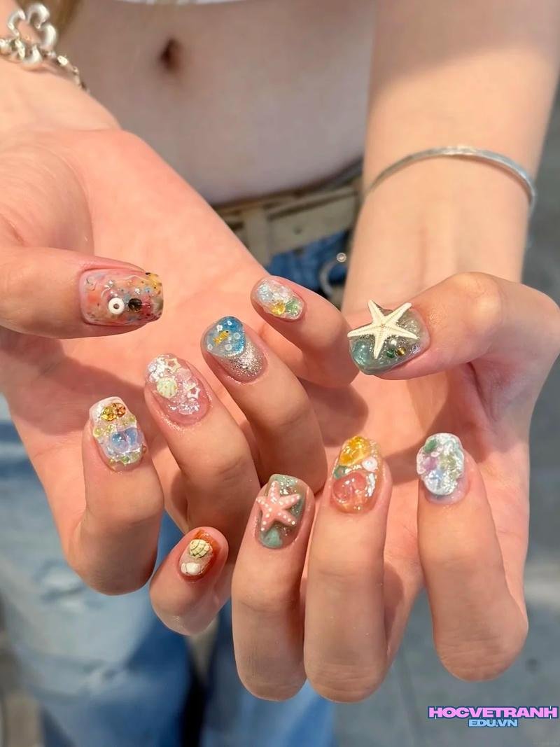 Bộ sưu tập ảnh nail đi biển chất lượng cao