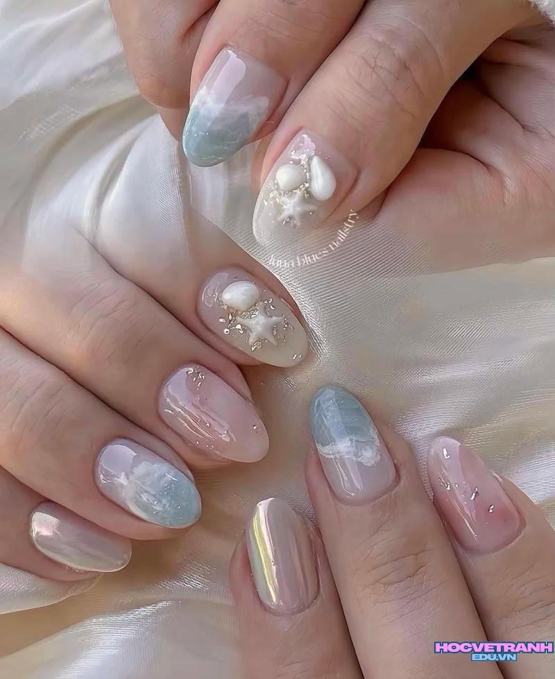 Bộ sưu tập ảnh nail đi biển chất lượng nhất
