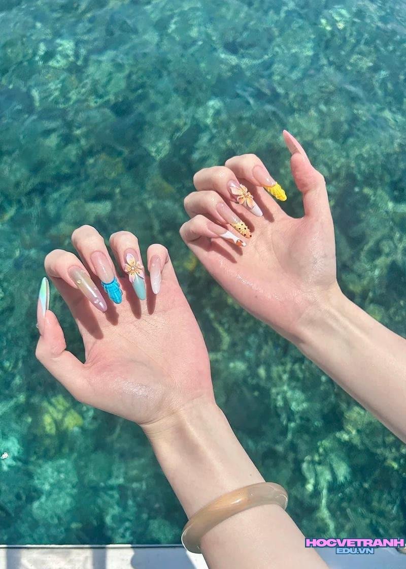 Bộ sưu tập ảnh nail đi biển cực đẹp