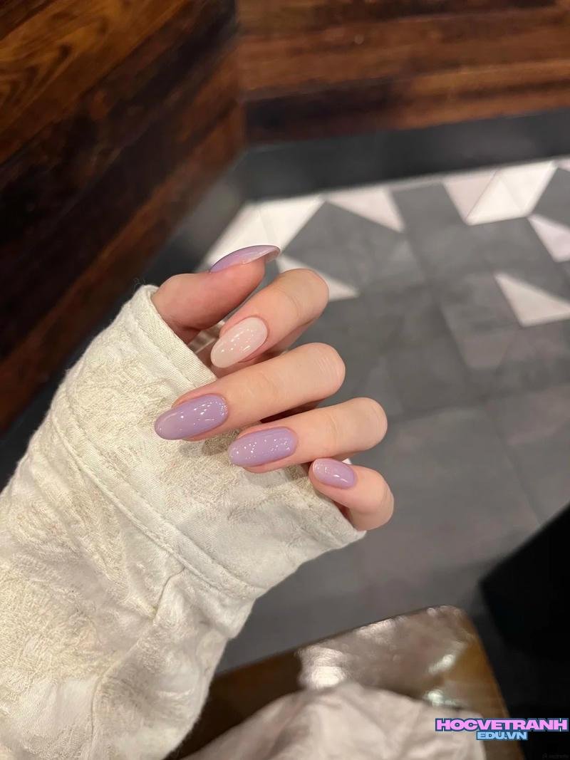 Bộ sưu tập ảnh nail màu tím chất lượng cao