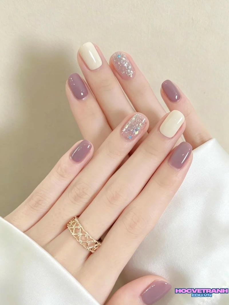 Bộ sưu tập ảnh nail màu tím chất lượng nhất
