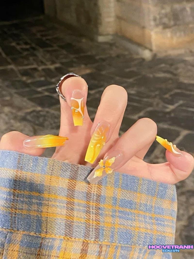 Bộ sưu tập ảnh nail màu vàng chất lượng nhất