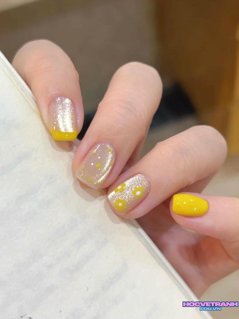 Bộ sưu tập ảnh nail màu vàng trend nhất