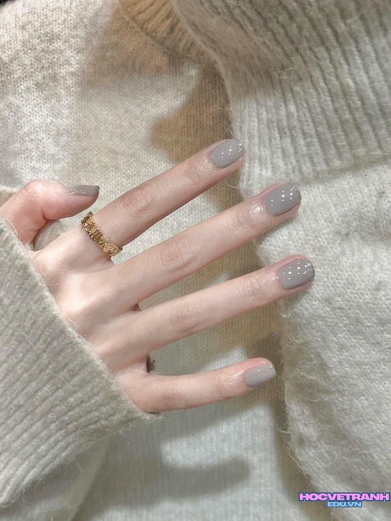 Bộ sưu tập ảnh nail màu xám chất lượng cao