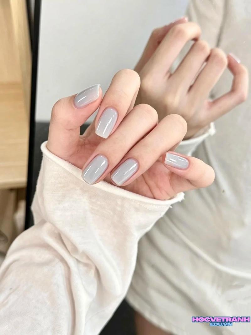 Bộ sưu tập ảnh nail màu xám chất lượng nhất
