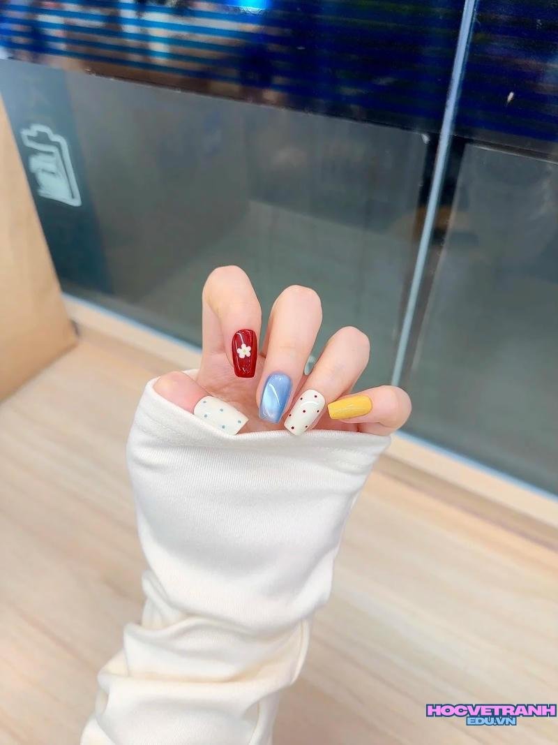 Bộ sưu tập ảnh nail nhiều màu chất lượng cao