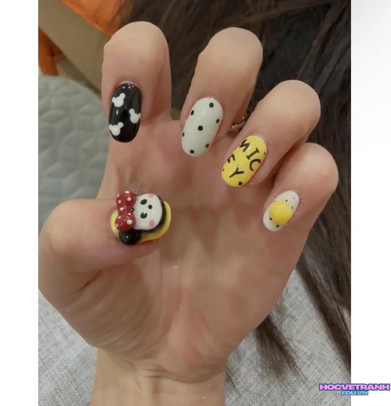 Khám phá ảnh nail chuột mickey đẹp nhất