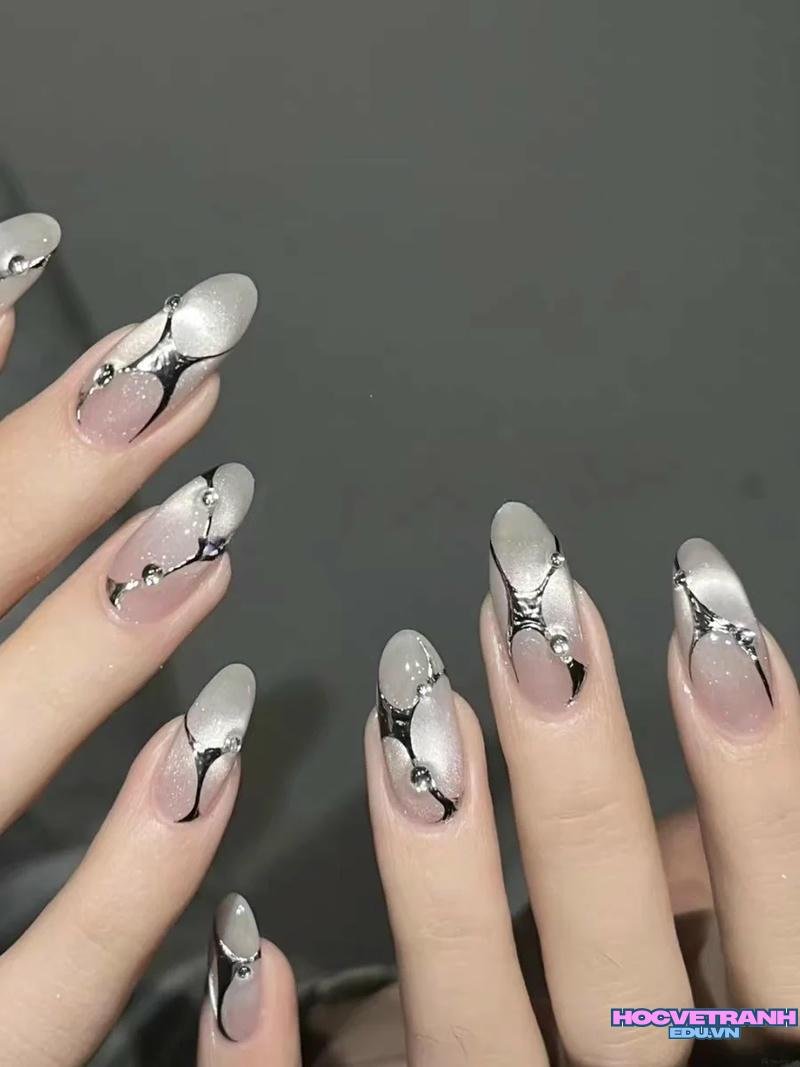 Khám phá ảnh nail hợp mệnh kim đẹp
