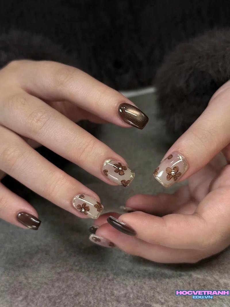 Khám phá ảnh nail hợp mệnh thổ độc đáo