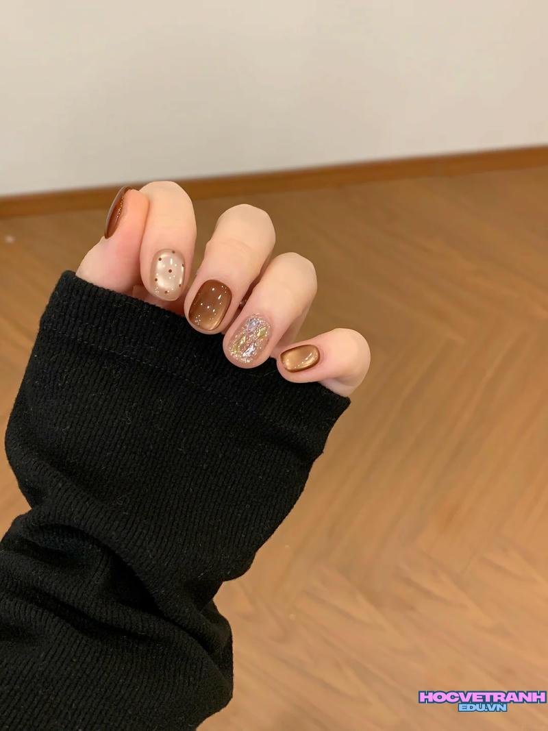 Khám phá ảnh nail hợp mệnh thổ sắc nét