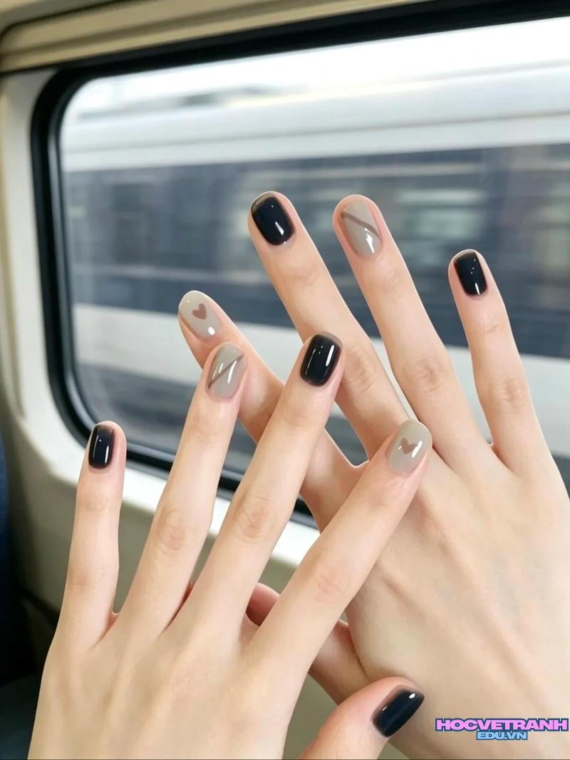 Khám phá ảnh nail màu xám đẹp nhất
