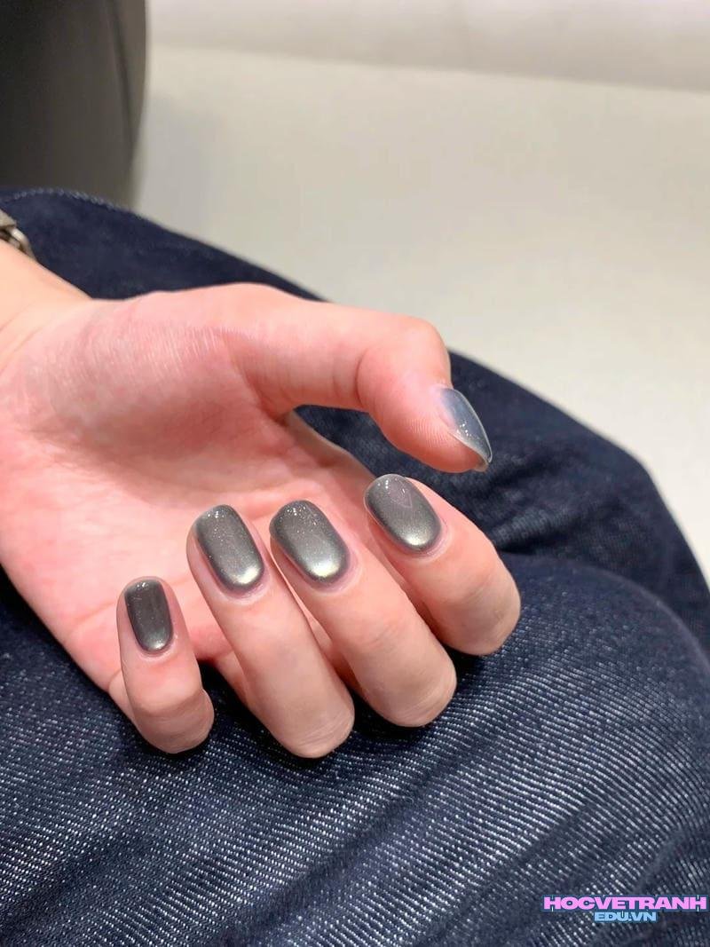 Khám phá ảnh nail màu xám thu hút