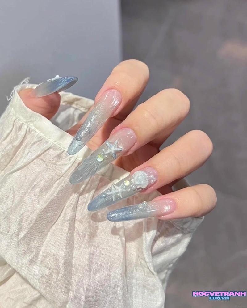 Khám phá ảnh nail vỏ sò đẹp
