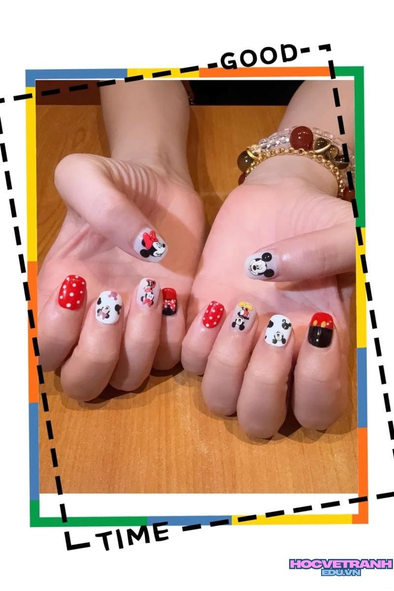 Khám phá kho ảnh nail chuột mickey cuốn hút