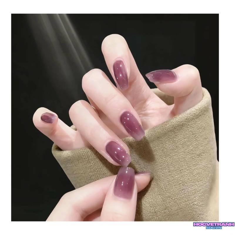 Khám phá kho ảnh nail màu tím cực đẹp