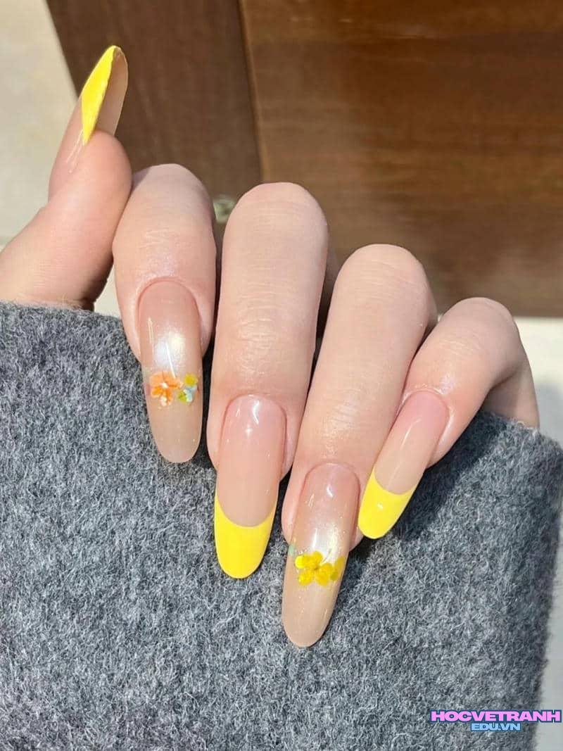 Khám phá kho ảnh nail màu vàng cực đẹp