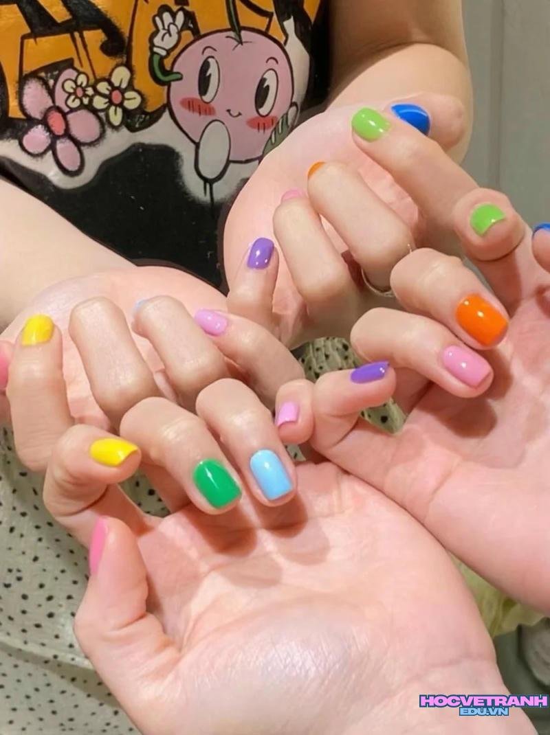 Khám phá kho ảnh nail nhiều màu cực đẹp