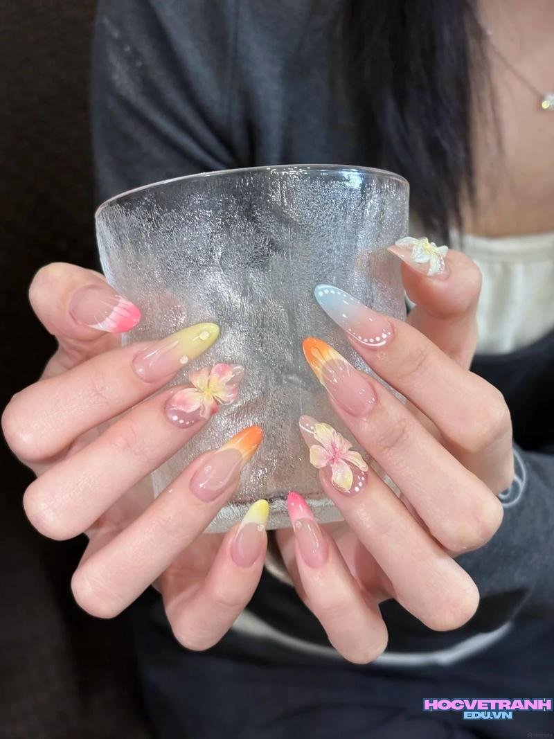 Loạt ảnh nail đi biển đẹp
