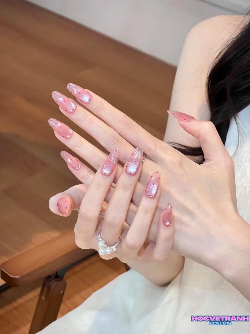 Loạt ảnh nail màu hồng đẹp