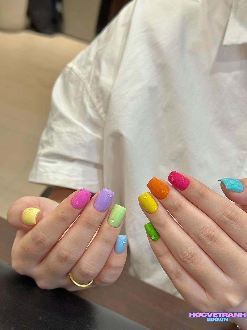 Loạt ảnh nail nhiều màu đẹp