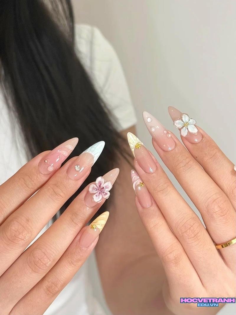 Ngắm ảnh nail đi biển mới