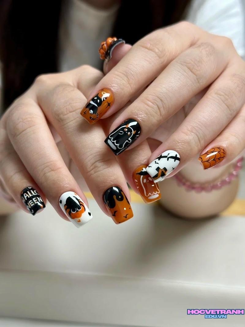 Ngắm ảnh nail halloween hot