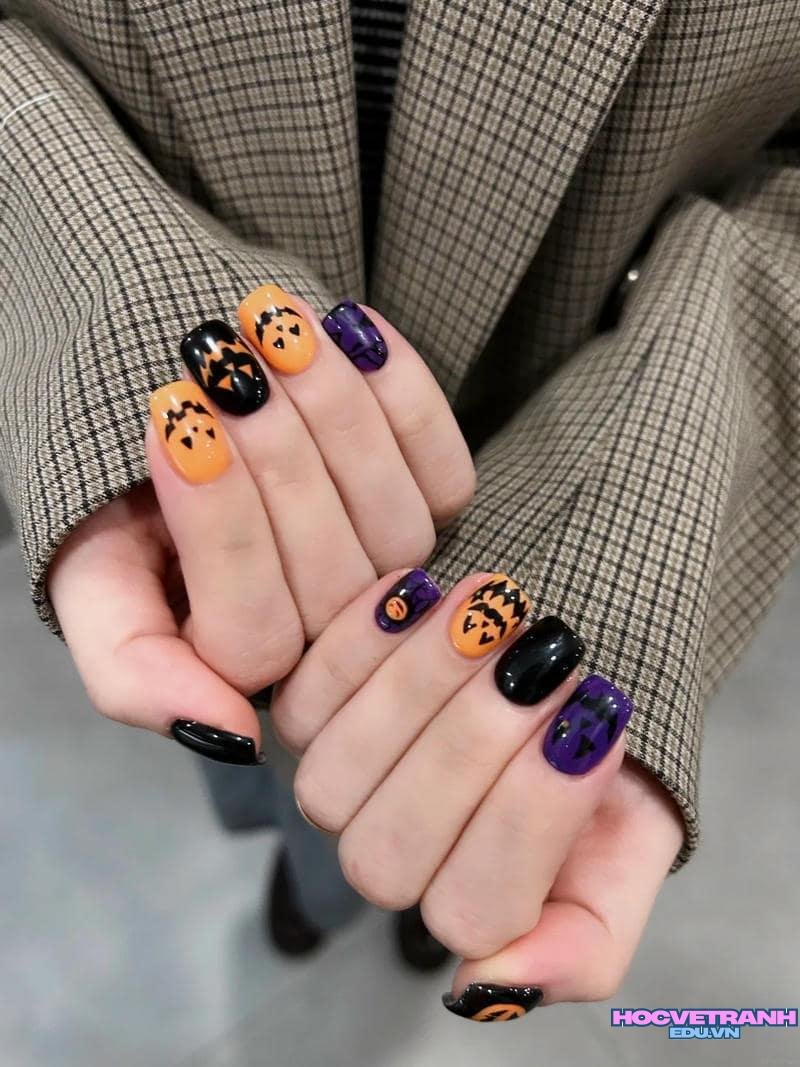 Ngắm ảnh nail halloween mới