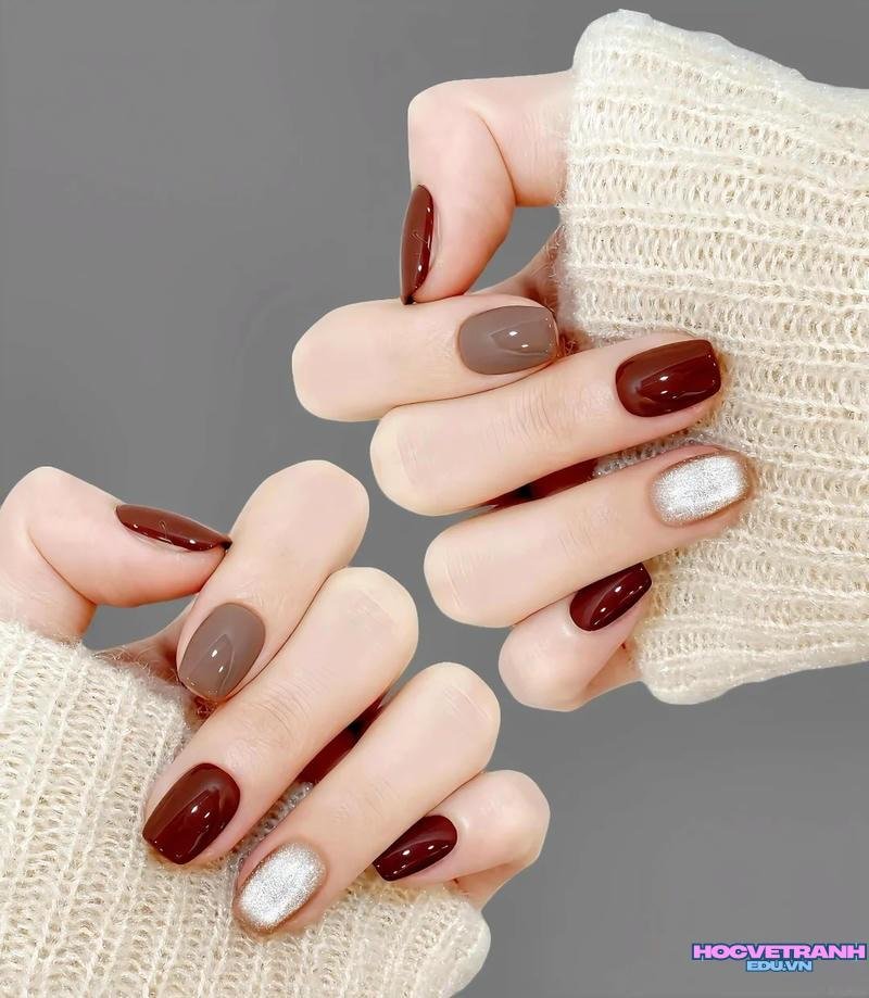 Ngắm ảnh nail hợp mệnh thổ hot