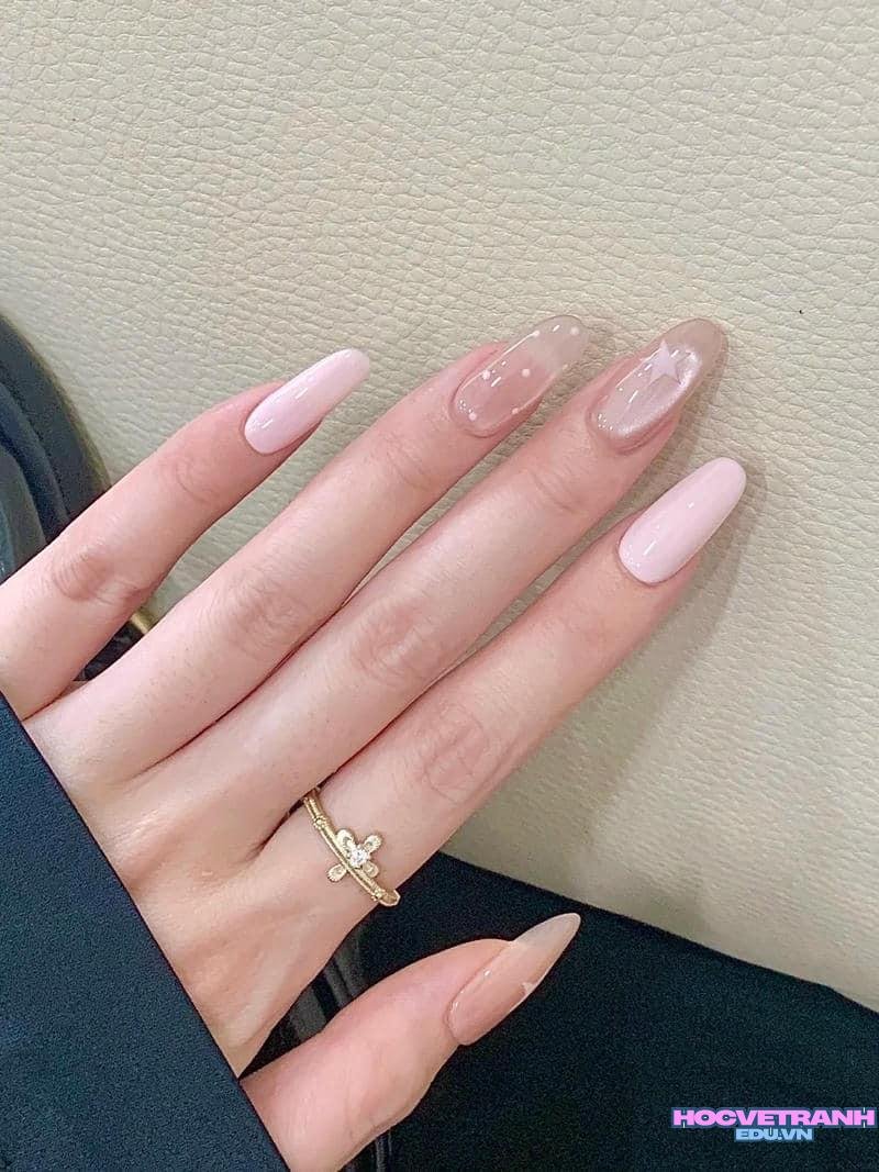 Ngắm ảnh nail màu hồng hot