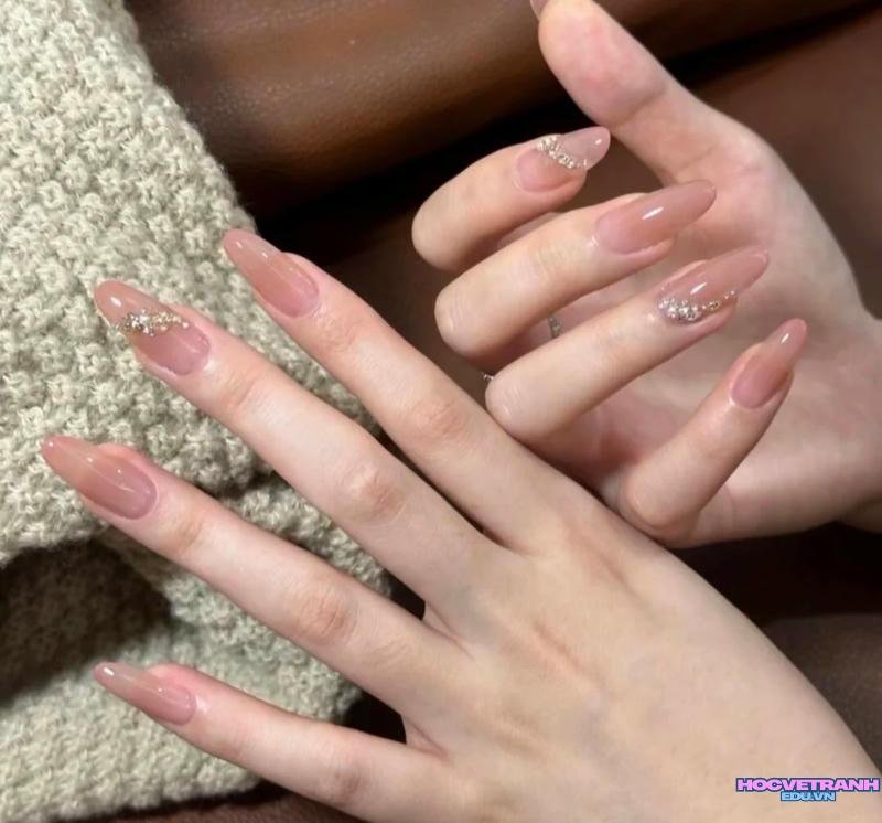Ngắm ảnh nail móng nhọn tròn mới