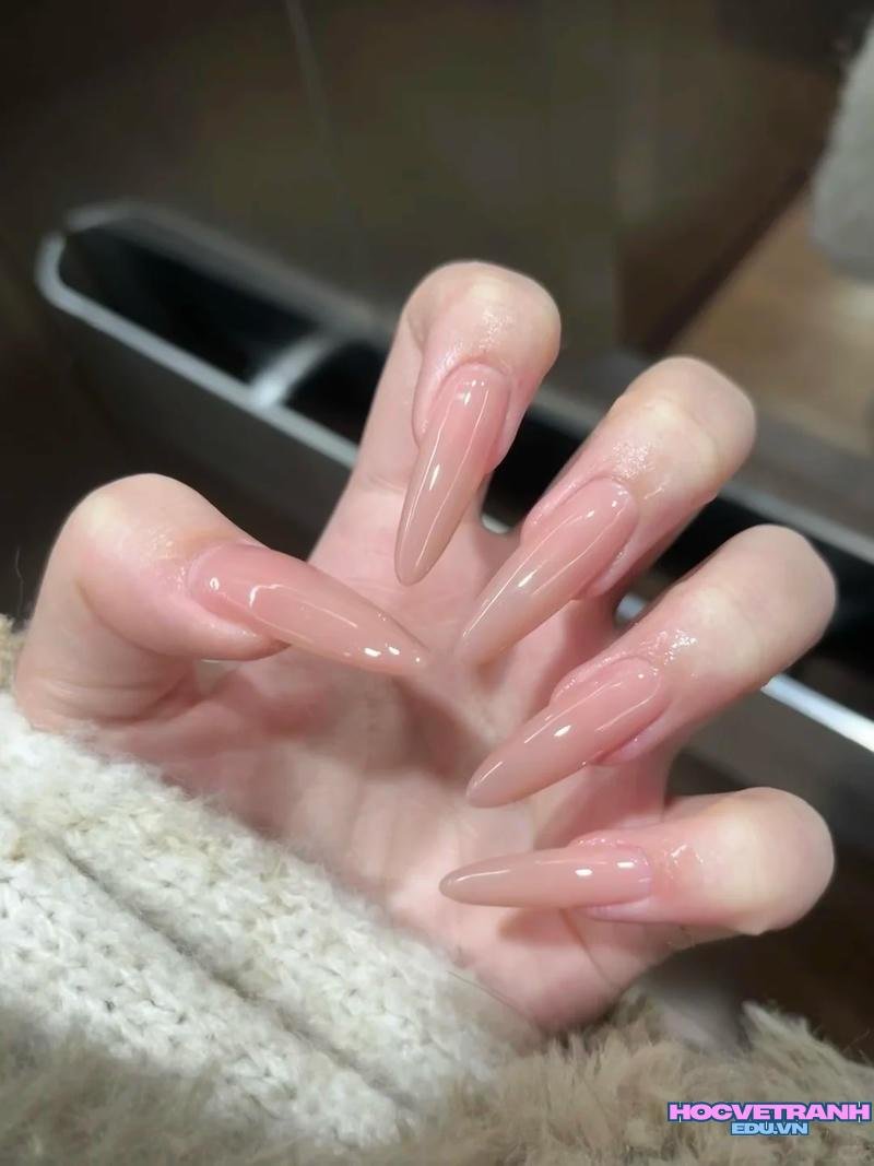 Ngắm ảnh nail sơn trơn hot