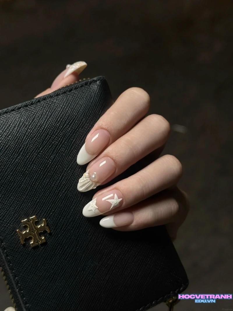 Ngắm ảnh nail vỏ sò hot
