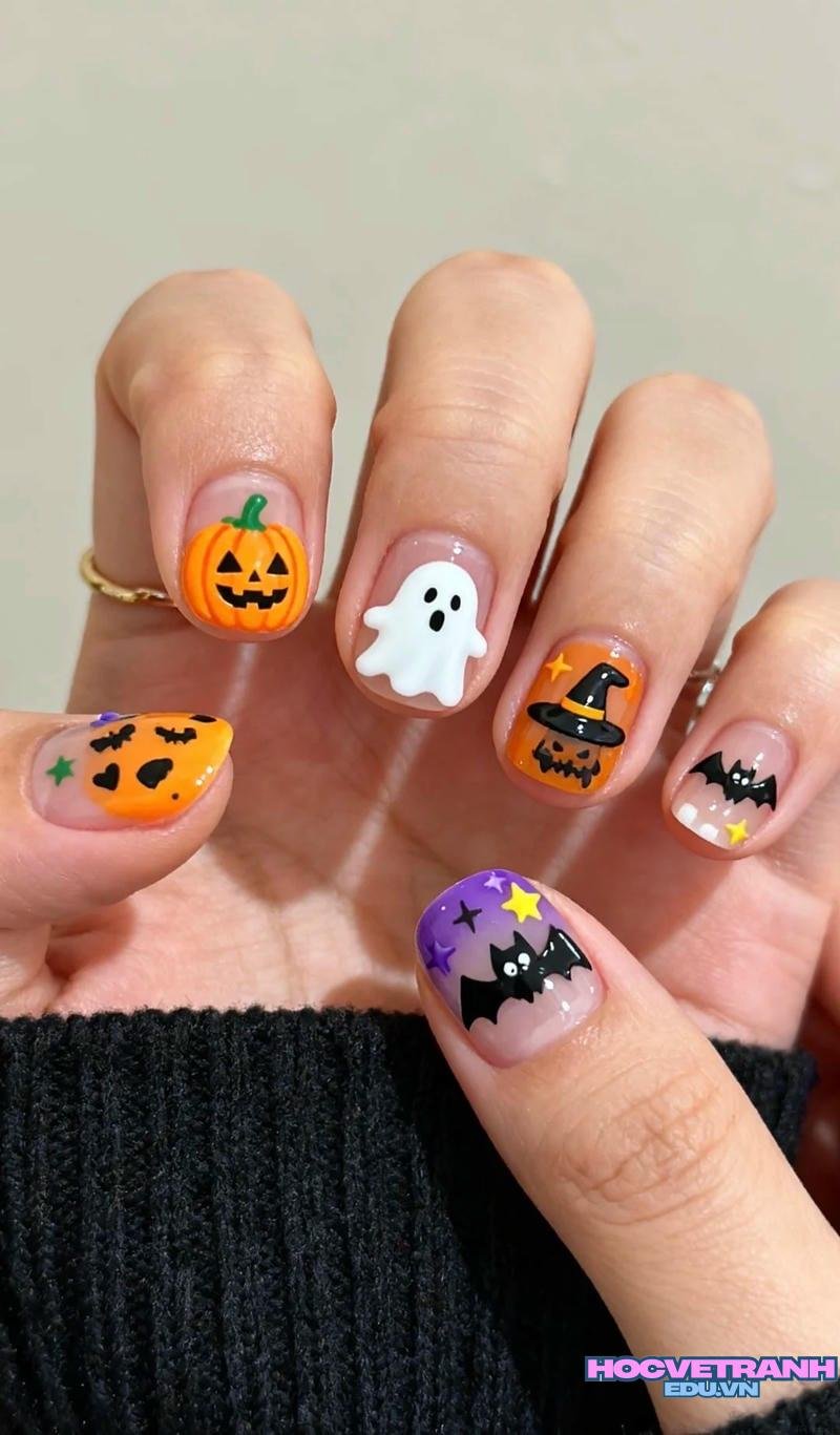 Ngắm bộ ảnh nail halloween mới chất lượng cao
