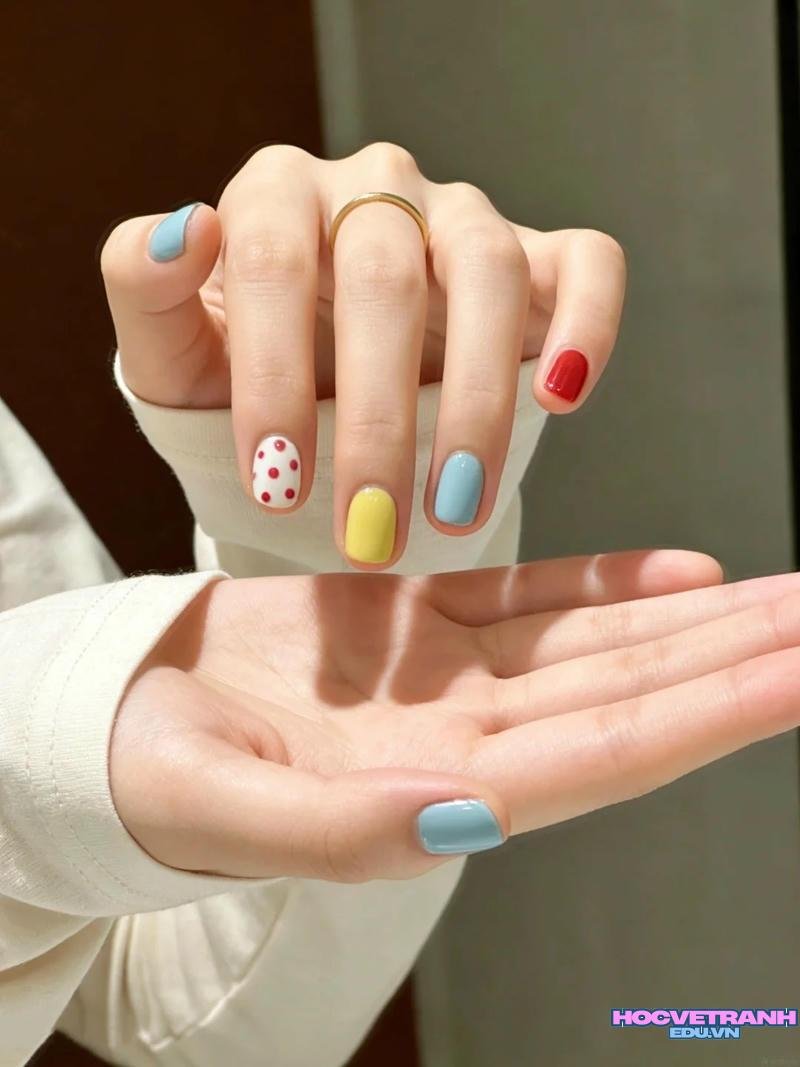 Ngắm bộ ảnh nail nhiều màu mới chất lượng cao
