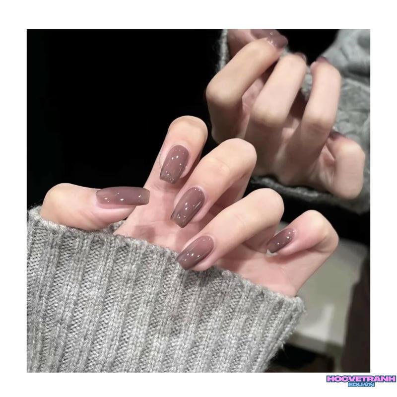 Ngắm bộ ảnh nail sơn trơn mới chất lượng cao